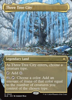 Three Tree City Winter Bloomburrow Seasonal Art
